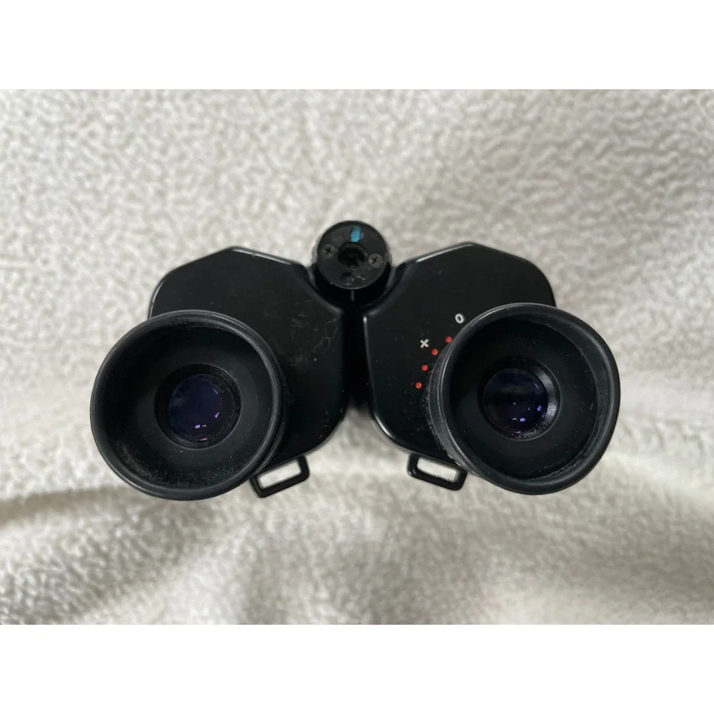 Nikon Compact Binoculars Brown Vintage Textured Leatherette‎ Rainbow Trim
